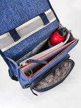 Sac  Dos 2 Compartiments Cameleon Bleu vintage color HPS23012-vue-porte