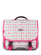 Cartable 2 Compartiments Snowball Rose print 85141