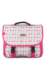 Cartable 2 Compartiments Snowball Rose print 85138
