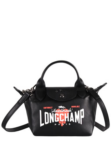 Longchamp Cascading logo Sac port main Noir