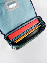 Cartable Caramel et cie Vert gars MMG-vue-porte