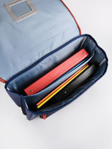 Boekentas Caramel et cie Blauw gars MMG-vue-porte