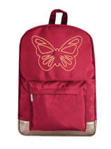 Rugzak 1 Compartiment Caramel et cie Rood fille - SACADO-F