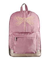 Sac  Dos 1 Compartiment Caramel et cie Rose fille F