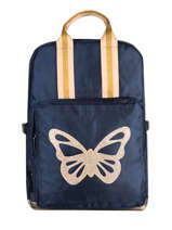 Rugzak 1 Compartiment + Pc 15" Caramel et cie Blauw fille LBP06-F