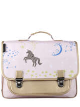 Cartable Caramel et cie Rose fille GMF