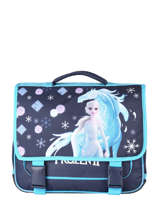 Cartable 2 Compartiments Frozen Bleu flocon 13GLAC