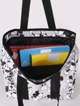 Sac Shopping A4 Mickey Mouse Mickey and minnie mouse Gris fashion 2033-vue-porte