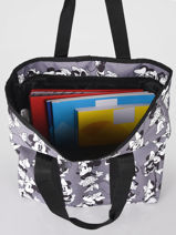 Sac Shopping A4 Minnie Mouse Mickey and minnie mouse Gris fashion 2034-vue-porte