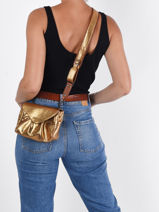 Cross Body Tas S Suzon Leder Paul marius Goud vintage S-vue-porte