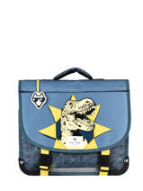 Cartable 1 Compartiment Rversible Pol fox Bleu garcon GCA35R