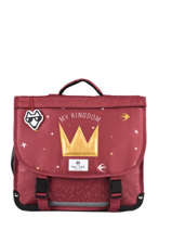 Cartable 1 Compartiment R�versible Pol fox Rouge fille FCA35R