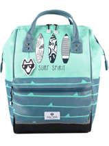 Sac  Dos 1 Compartiment Pol fox Bleu garcon GSDFUTE