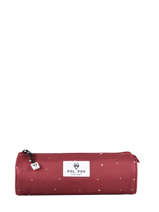 Trousse 1 Compartiment Pol fox Rouge fille FT1