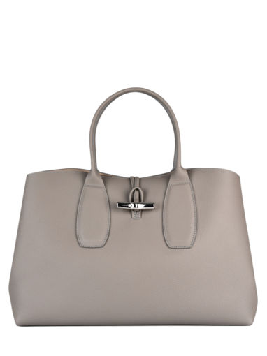 Longchamp Roseau Sac port main Gris