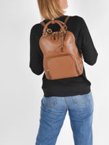 Sac  Dos Etrier Marron tradition EECU01-vue-porte