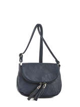 Cross Body Tas Pompon Miniprix Blauw pompon G7058