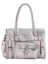 Shoppingtas Vintage Leder Paul marius Rood vintage M