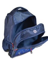 Sac  Dos 2 Compartiments Avec Trousse Offerte Allez les bleus Bleu world cup ALB12109-vue-porte