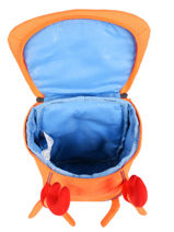 Sac  Dos 1 Compartiment Affenzahn Orange small friends NES1-vue-porte