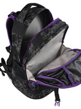 Sac  Dos 2 Compartiments Satch Noir satch SIN-vue-porte