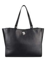 Sac Port paule A4 K/ikonik Cuir Karl lagerfeld Noir k ikonic 215W3052