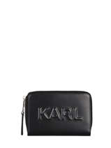 Portefeuille Karl Seven Cuir Karl lagerfeld Noir karl seven 211W3217