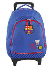 Sac  Dos  Roulettes Fc barcelone Bleu we are 490-8798