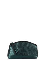 Trousse S Etincelle Iris�e Cuir Etrier Bleu etincelle irisee EETI652