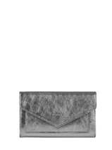 Porte-monnaie Cuir Etrier Argent etincelle irisee EETI701