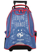 Rugzak Op Wieltjes 2 Compartimenten Federat. france football Blauw equipe de france 203X204R