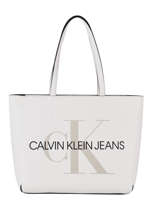 Handtas Denim Calvin klein jeans Wit denim K607200