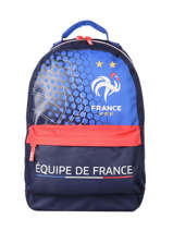 Sac  Dos 1 Compartiment Federat. france football Bleu le coq 213X204B