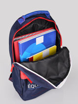 Sac  Dos 1 Compartiment Federat. france football Bleu le coq 213X204B-vue-porte