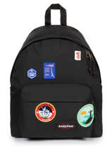 Sac A Dos 1 Compartiment Eastpak Noir patch it K620PATC