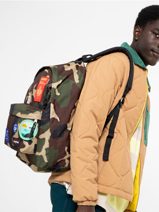 Sac A Dos 1 Compartiment Eastpak Noir patch it K767PATC-vue-porte