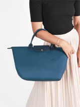 Longchamp Le pliage green Sac port main Orange-vue-porte