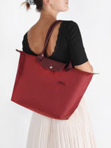 Longchamp Le pliage green Besace Rose-vue-porte