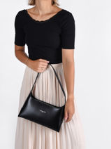 Sac Baguette Suave Cuir Lancaster Blanc suave ace 20-vue-porte
