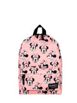 Sac  Dos 1 Compartiment Mickey and minnie mouse Rose fashion 1784