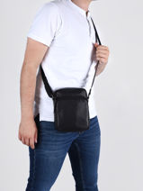 Cross Body Tas Lancaster Zwart soft vintage homme 10-vue-porte