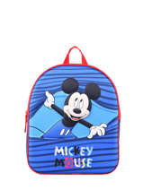 Sac  Dos 1 Compartiment Mickey Bleu stripe MICNIO3