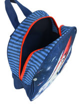 Sac  Dos Mini Heroes My favorite Bleu heroes 456540-vue-porte