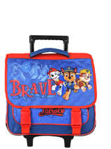 Boekentas Met Wieltjes 2 Compartimenten Paw patrol Blauw brave PAWNI18