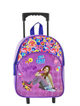 Sac  Dos  Roulettes Soy luna purple line 4LUNA