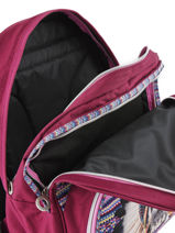 Sac  Dos 2 Compartiments Avec Trousse Offerte Teo jasmin Violet teo apache TAI22038-vue-porte