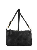 Sac Bandoulire Dewashed Cuir Milano Noir dewashed TR17116