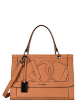 Handtas L Alezan Leder Etrier Bruin alezan EALE001L