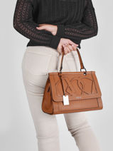 Handtas L Alezan Leder Etrier Bruin alezan EALE001L-vue-porte