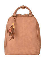 Sac  Dos Woomen Marron nervure WNER02